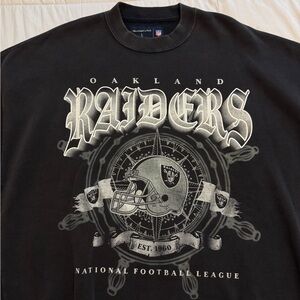 Abercrombie & Fitch Black Crewneck Sweatshirt with NFL Patch